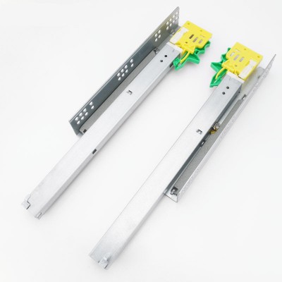 ROEASY American Type 1.7*1.5*1.3MM Undermount Heavy Duty Full Extension Soft Close Drawer Slide