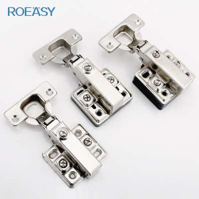 ROEASY CH666 35mm cup inseparable soft-closing hinge with plastic base hydraulic hinges rubber hinge