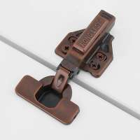 ROEASY 35mm Cup 3D Antique Copper Finish Soft closing Cabinet Hydraulic Hinge