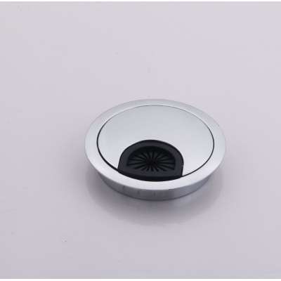 Hot Sale Zinc Wire Box White Computer Desk Cable Grommet, bulk furniture desk wire cable grommet, desk grommets for office