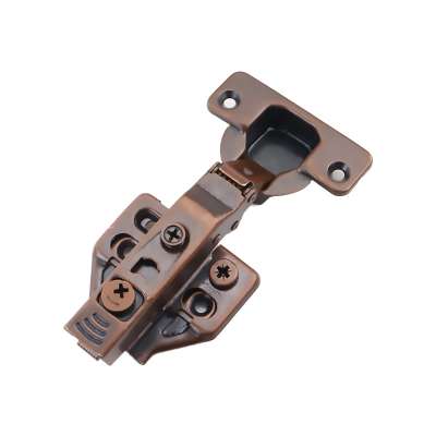 ROEASY 35mm Cup 3D Adjustable Base Antique Copper Finish Soft closing concealed Hinge