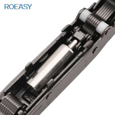 ROEASY Cabinet Hinge Aluminum Frame Black Nickel Door Hinges With Hydraulic Kitchen Bathroom Cupboard 3D Soft Closing Hinges