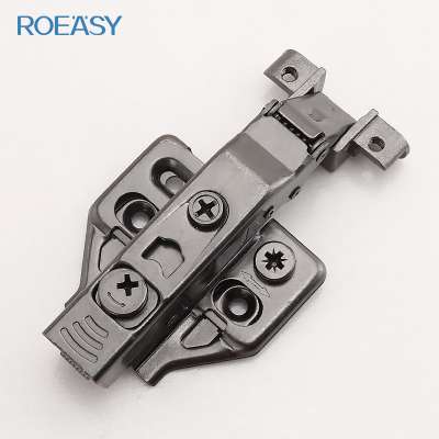 ROEASY 3D Frame hinge Clip On Black Nickel Closing Aluminum Frame Door Soft Closing Hinge