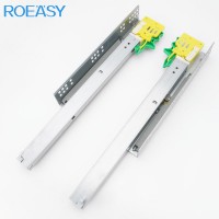 ROEASY self-close single-extension undermount drawer slide 1.7*1.5*1.3MM Undermount Heavy Duty Full Extension Soft Close slide